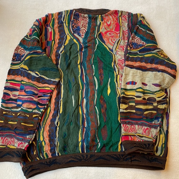 COOGI AUSTRALIA 100% COTTON MULTI colored SWEATER size xl - Picture 3 of 8